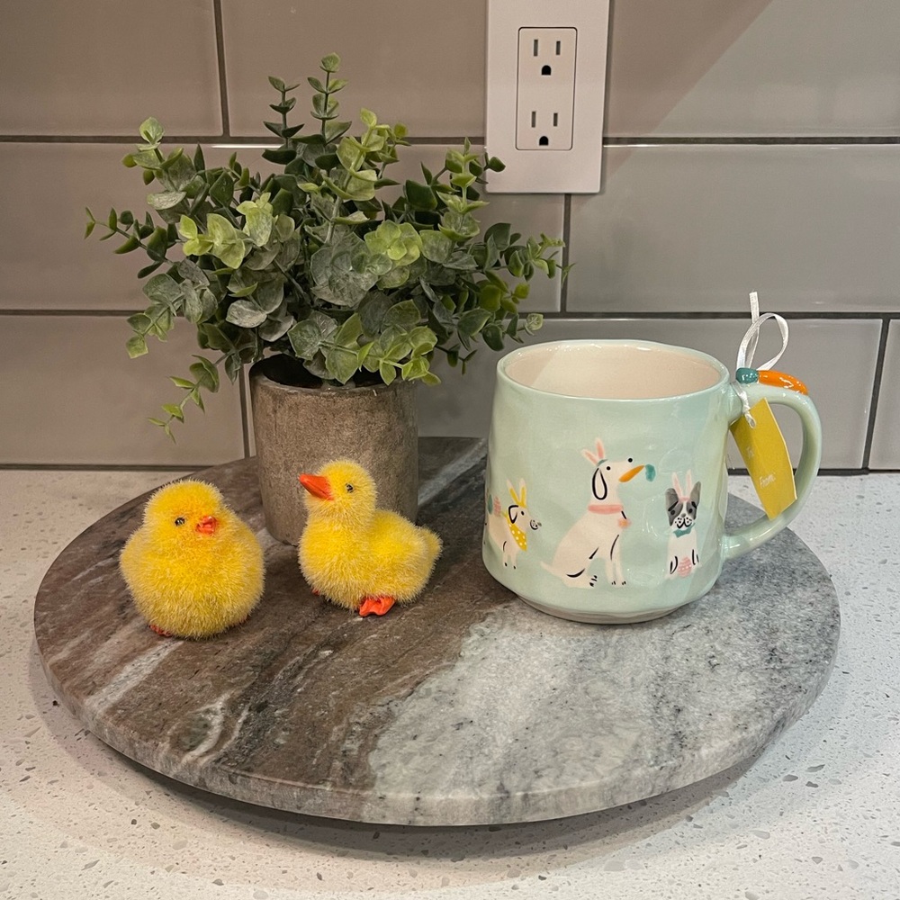NWT - Doggies with Bunny Ears Easter Mug